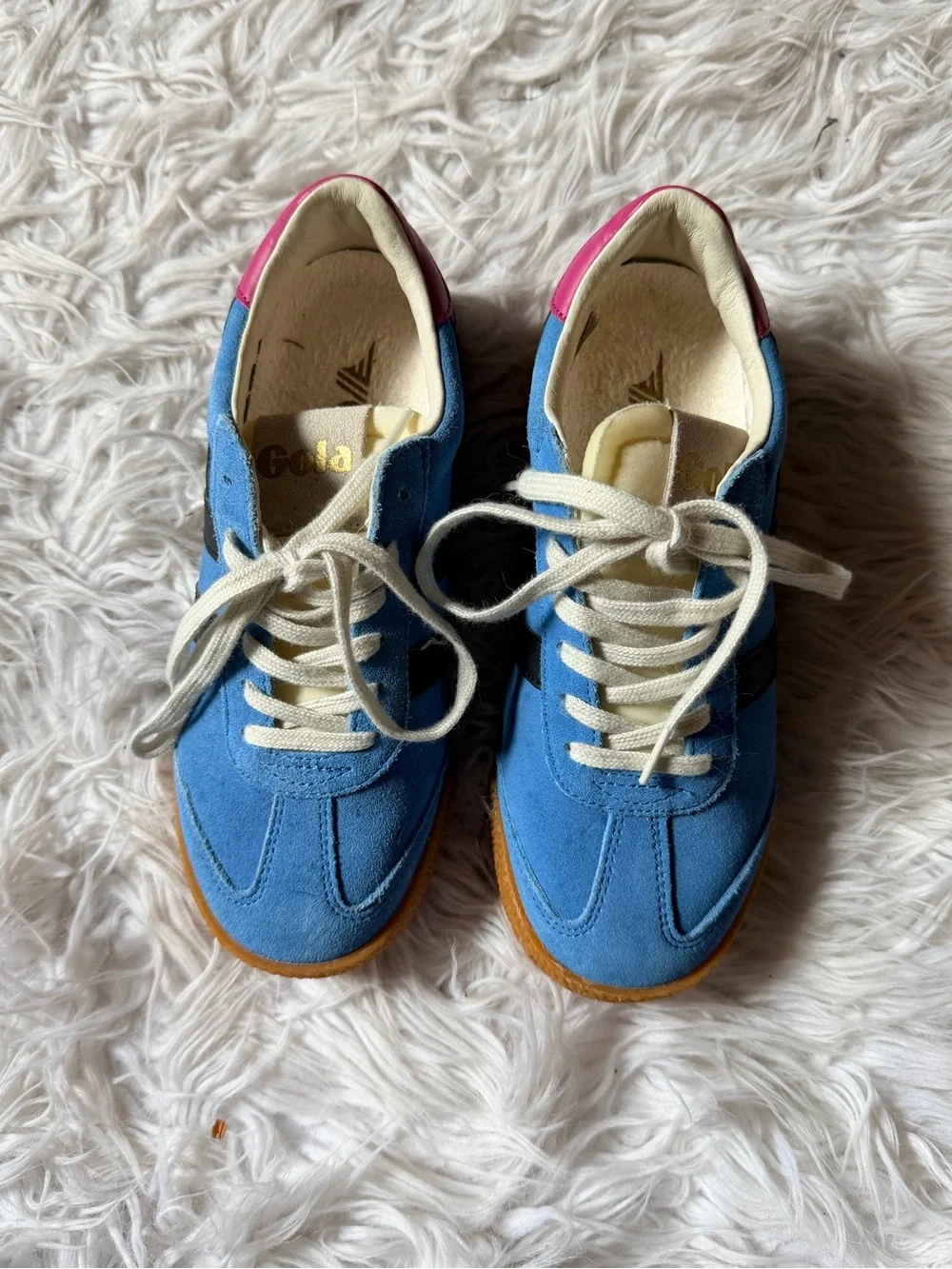 Gola elan sneaker Santorini blue and pink size 5